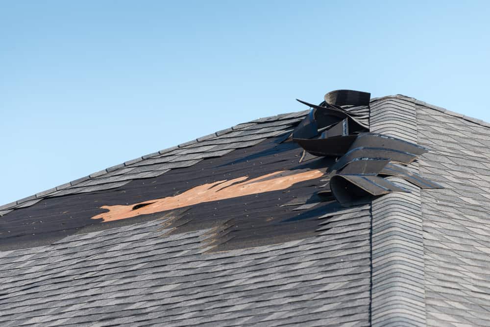 wind damage to roof